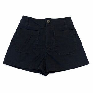 Maeve Anthropologie High Waist Navy Blue Shorts Size 28